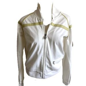 - Diesel Track Vintage Jacket -M white /burnished gold  details, nylon spa…